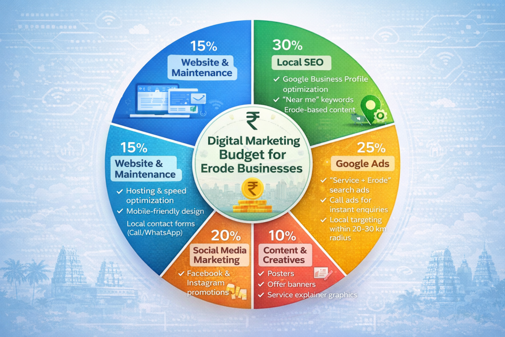 Digital marketing budget for Erode businesses